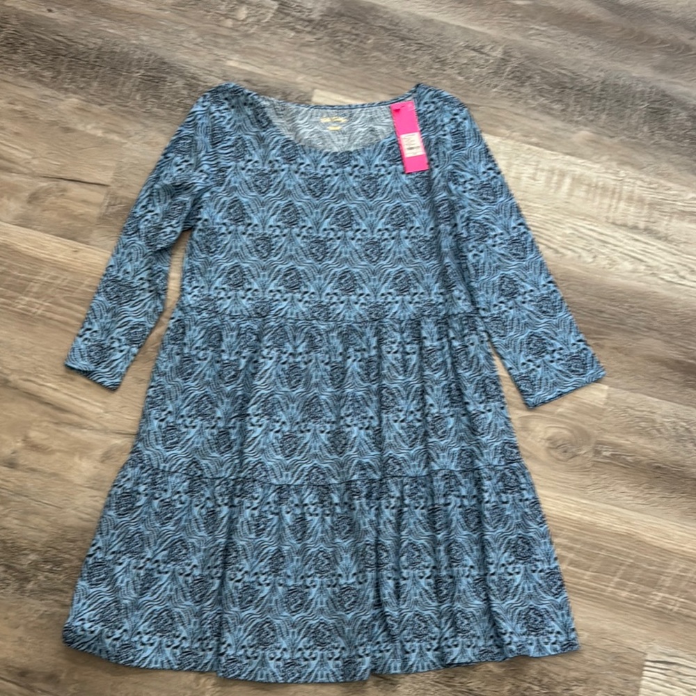 Lilly Pulitzer Blue Patterned Casual Dress